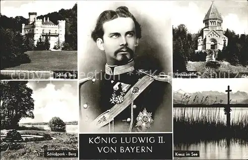 Adel Bayern Koenig Ludwig II. Schloss Berg Votivkapelle  Kat. Koenigshaeuser