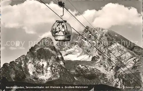 Seilbahn Jenner Berchtesgaden Kleiner und Grosser Watzmann  Kat. Bahnen