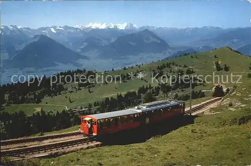 Zahnradbahn Vitznau Rgi Bahn Rigi Kulm Unterwaldner  und Berner Alpen Kat. Bergbahn