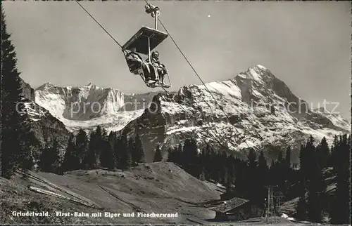 Sessellift First Bahn Grindelwald Eiger Fiescherwand Kat. Bahnen