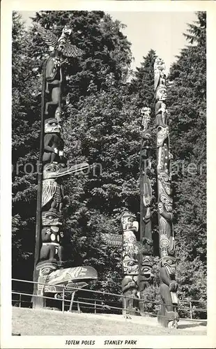 Indianer Native American Totem Poles Stanley Park  Kat. Regionales