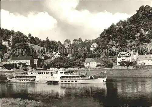 Motorschiffe MS Karl Marx Rathen Saechsische Schweiz  Kat. Schiffe