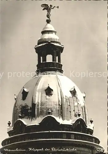 Foto Popp Nr. 436 Mannheim Kuppel Christuskirche Kat. Fotografie