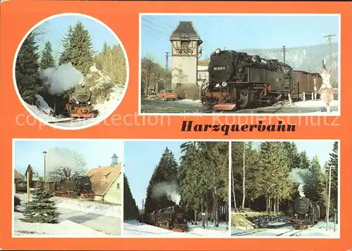 Lokomotive Harzquerbahn Bahnhof Sorge Birkenmoor Ilfeld Tiefenbachmuehle Kat. Eisenbahn