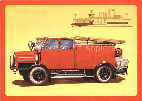 Feuerwehr Tankloeschfahrzeug TLF 15 um 1960  Kat. Rettung