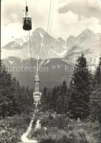 Seilbahn Tatransky Narodny Park Lanovka na Lomnicky stit Kat. Bahnen