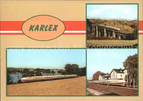 Eisenbahn VT 175.0 Karlex Talsperre Pirk Syratalviadukt Bahnhof Weischlitz Kat. Eisenbahn