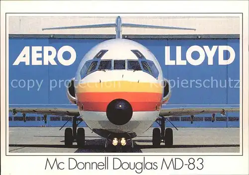 Flugzeuge Zivil Aero Lloyd McDonnell Douglas MD 83  Kat. Airplanes Avions