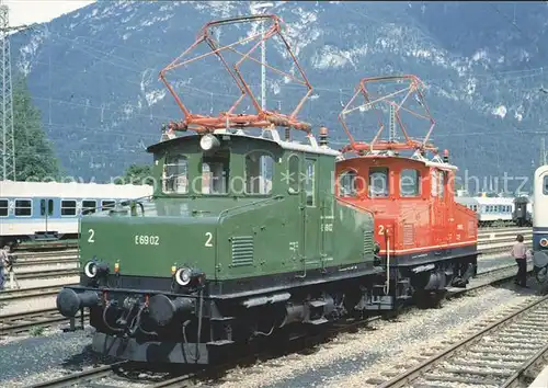 Lokomotive Elektrolokomotiven E6902 E6903 Garmisch Partenkirchen  Kat. Eisenbahn