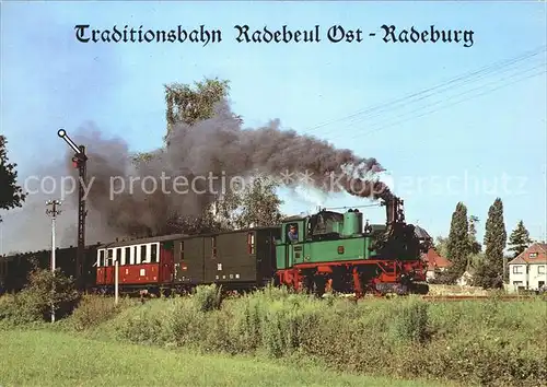 Lokomotive Traditionsbahn Radebeul Ost   Radeburg Einfahrt in Moritzburg Kat. Eisenbahn