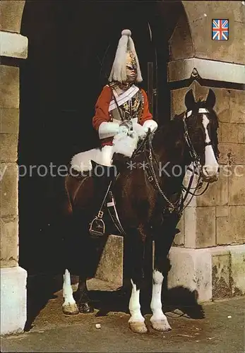 Leibgarde Wache Sentry Life Guards London Kat. Polizei