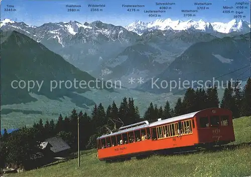 Zahnradbahn Vitznau Rigi Bahn Berner Alpen Kat. Bergbahn