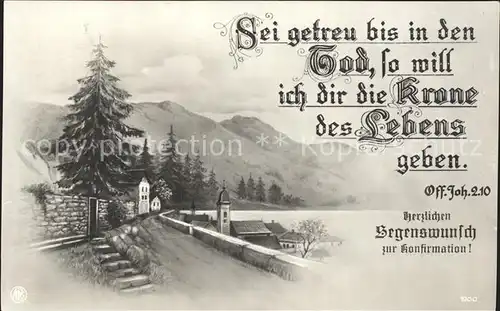 Verlag NPG Nr. 1900 Glueckwunsch Konfirmation / Verlage /