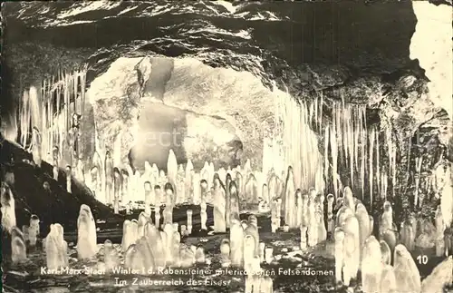 Hoehlen Caves Grottes Karl Marx Stadt Rabensteiner Felsendomen  Kat. Berge
