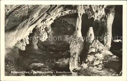 Hoehlen Caves Grottes Ruebeland Harz Hermannshoehle Kristallkammer Kat. Berge