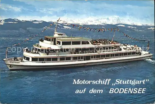 Motorschiffe Stuttgart Bodensee  Kat. Schiffe