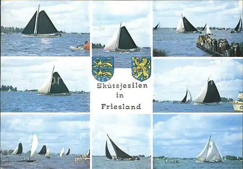 Segelboote Skutsjesilen Friesland  Kat. Schiffe