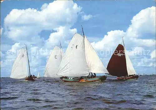 Segelboote Friesland Skutsjesilen Kat. Schiffe