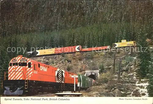 Eisenbahn Spiral Tunnels Yoho National Park British Columbia Kat. Eisenbahn