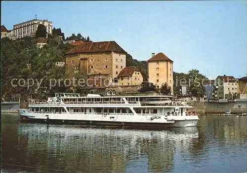 Motorschiffe MS Rakoczi Passau Donau Veste Ober und Niederhaus Kat. Schiffe