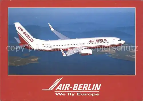 Flugzeuge Zivil Air Berlin Boeing 737 800  Kat. Airplanes Avions