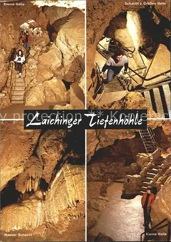 Hoehlen Caves Grottes Laichinger Tiefenhoehle Kleine Halle Nasser Schacht  Kat. Berge
