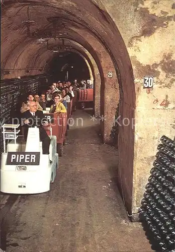 Alkohol Champagne Piper Heidsieck Reims Bahn  Kat. Genussmittel