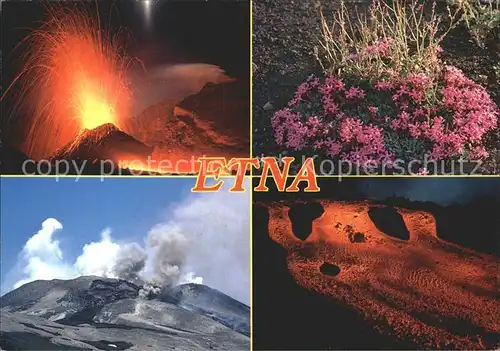 Vulkane Geysire Vulcans Geysers Etna Sicilia Kat. Natur