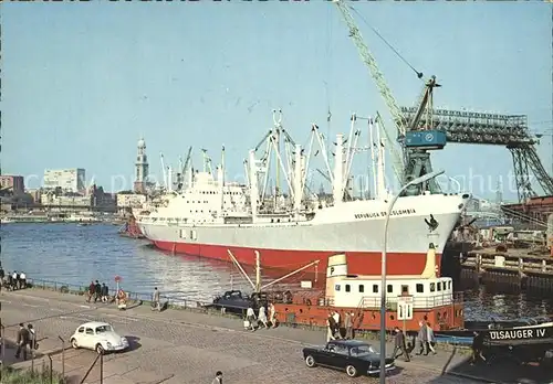 Schiffe Republica of Colombia Hamburg Hafen  Kat. Schiffe