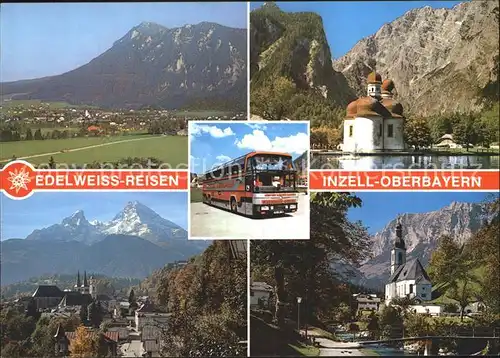 Autobus Omnibus Edelweiss Reisen Inzell  Kat. Autos