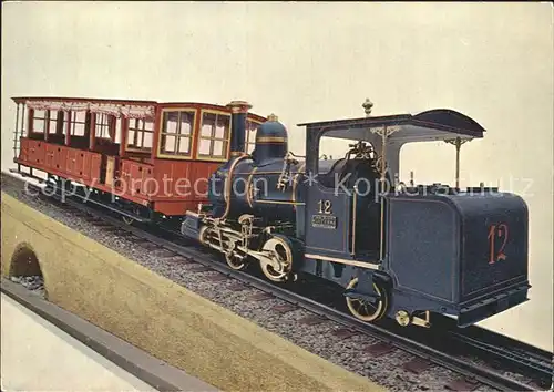 Lokomotive Dampflokomotive Vitznau Rigibahn 1912 Verkehrshaus Schweiz  Kat. Eisenbahn