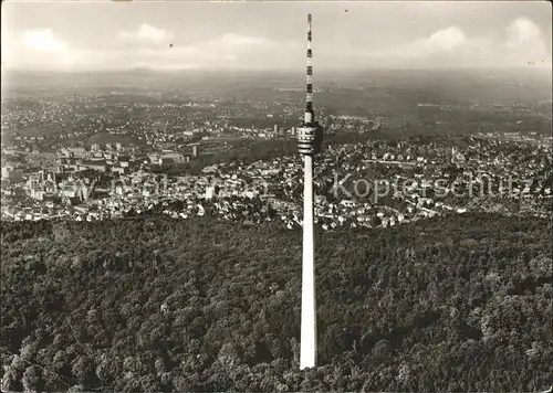 Fernsehturm Funkturm Stuttgart Fliegeraufnahme  / Gebaeude /
