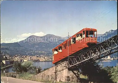 Zahnradbahn Funicolare Monte San Salvatore Lugano Paradiso Kat. Bergbahn