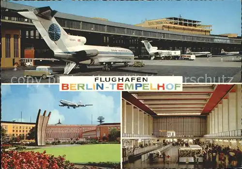 Flughafen Airport Aeroporto Berlin Tempelhof Pan American  Kat. Flug