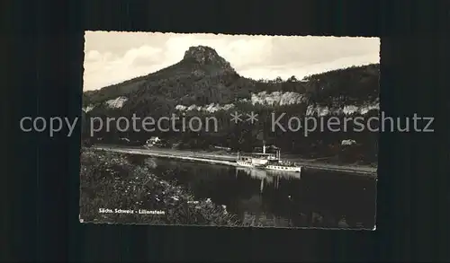 Dampfer Seitenrad Lilienstein Saechsische Schweiz  Kat. Schiffe