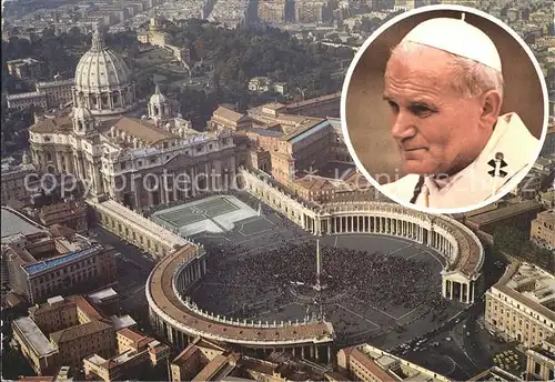 Papst Giovanni Paolo II. Roma Piazza S. Pietro  Kat. Religion