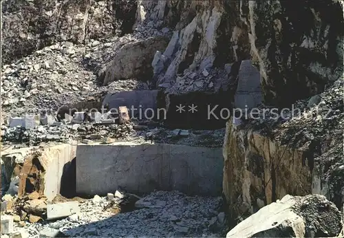 Tagebau Daylight Mining Carrara Cave di Marmo  Kat. Rohstoffe Commodities
