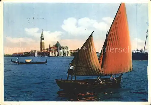 Segelboote Venezia Isola San Giorgio Kat. Schiffe