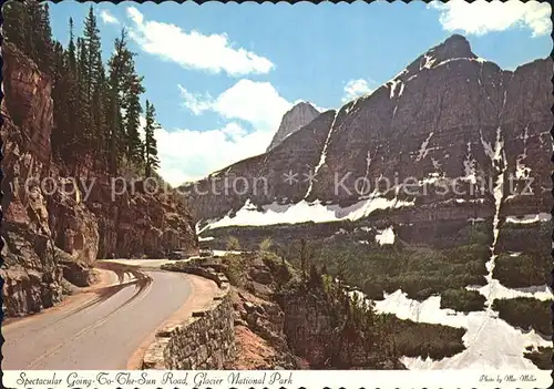 Gletscher Going To The Sun Road Glacier National Park Montana Kat. Berge