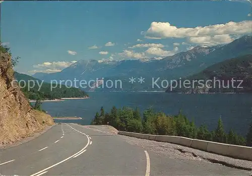 Autobahn Kootenay Lake British Columbia Highways Kat. Autos