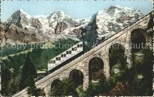 Muerrenbahn Eiger Moench Jungfrau / Eisenbahn /