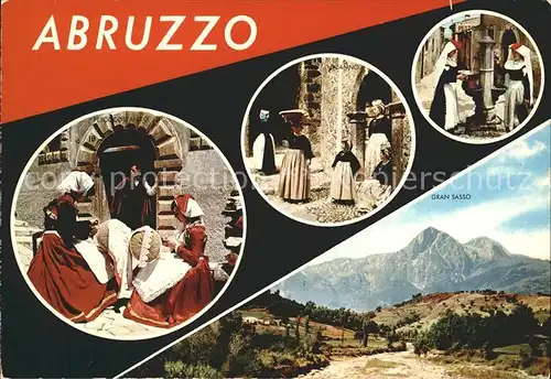 Trachten Italien Abruzzo Pettorano sul Gizio Gran Sasso Pescocostanzo Scanno / Trachten /