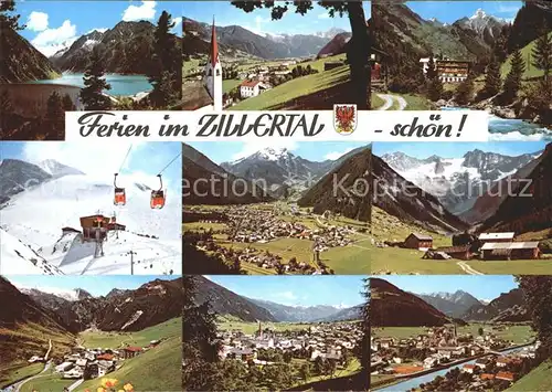 Zillertal Schlegeis Stausee Hippach Zillergrund Hintertuxer Gletscherbahn  Kat. Regionales