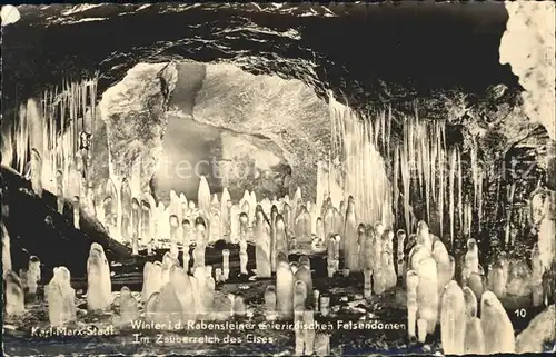 Hoehlen Caves Grottes Karl-Marx-Stadt Rabensteiner Felsendomen  / Berge /