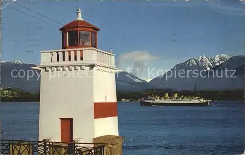 Leuchtturm Lighthouse Brockton Point Vancouver B.C.  / Gebaeude /