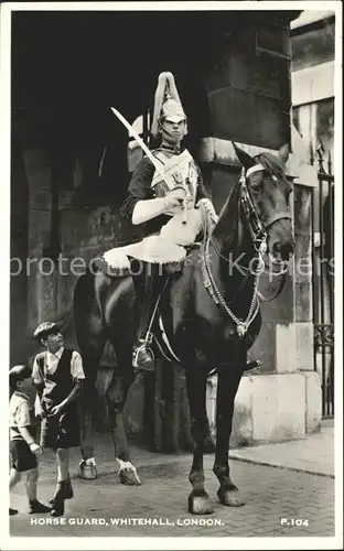 Leibgarde Wache Horse Guard Whitehall London Kat. Polizei