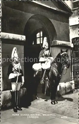 Leibgarde Wache Horse Guards Sentries Whitehall London Kat. Polizei