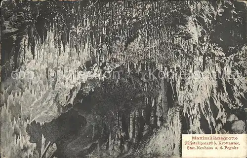 Hoehlen Caves Grottes Maximiliansgrotte Kristallpalast Krottensee  / Berge /