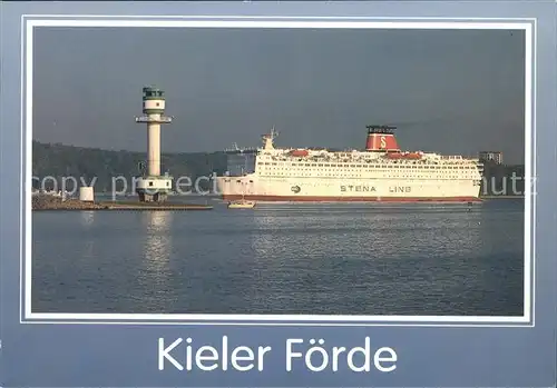 Schiffe MS Stena Scandinavica Kieler Foerde Leuchtturm Friedrichsort / Schiffe /