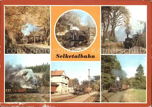 Lokomotive Selketalbahn Bahnhof Alexisbad Strassberg Gernrode Kat. Eisenbahn